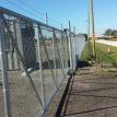 6' Chain Link gate with Barbed Wire